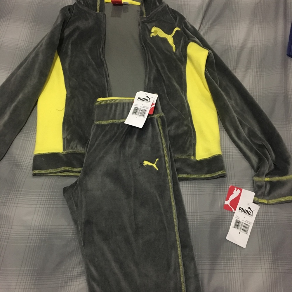 Puma velour Full-zip hoodie and sweats active
